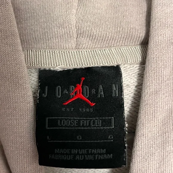 Nike Air Jordan Essential Women’s Cropped Hoodie, Size Large - Picture 3 of 5